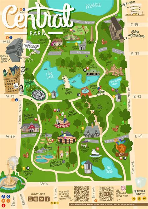 Tour Central Park Map Printable