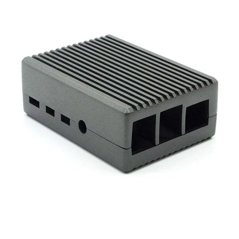 Raspberry Pi 4 Aluminum Alloy Metal Case Armor Dual Fan-GREY