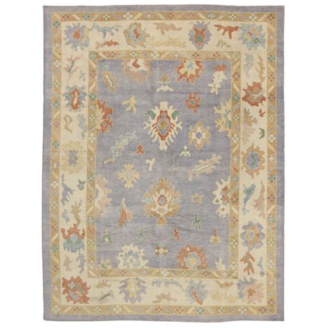 Contemporary Turkish Oushak Rug with Pastel Colors and Tribal Boho Chic ...