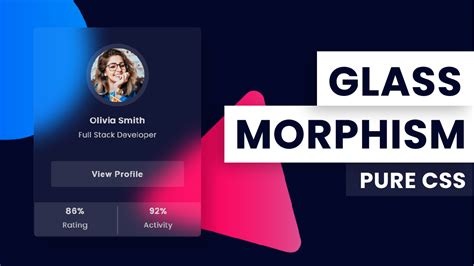 Glassmorphism UI With CSS | Coding Artist