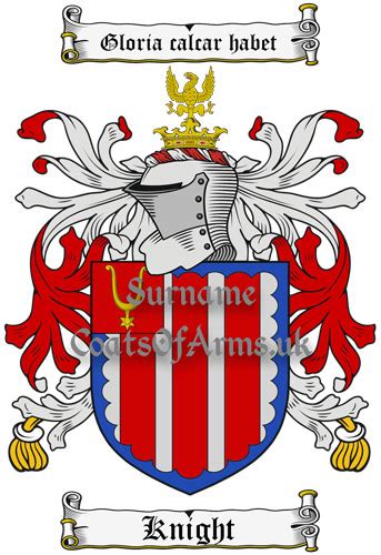 Knight (English) Coat of Arms (Family Crest) Instant Download