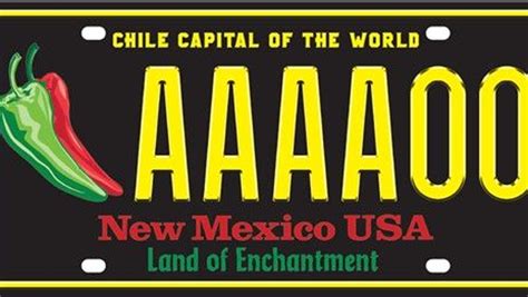 New Mexico Chile Capital license plate named the USA's best