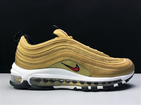 Latest Nike Air Max 97 OG Metallic Gold/Varsity Red-White-Black 884421-700