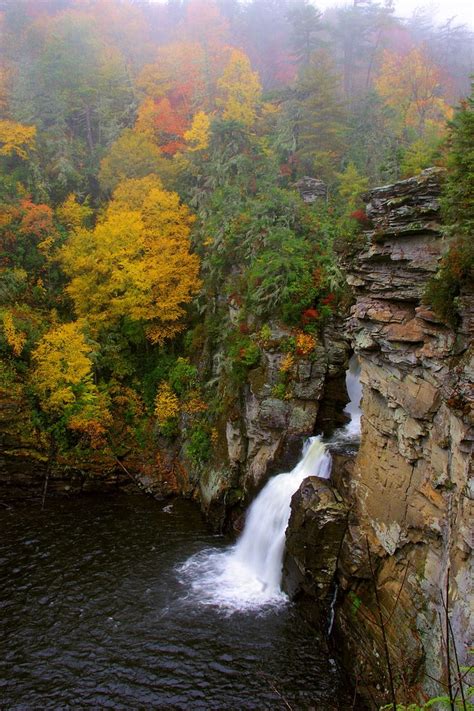 Linville Falls on Blue Ridge Parkway, October 13. | Fall for Fall ...