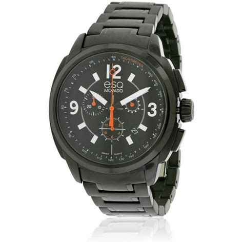 ESQ - ESQ by Movado Excel Chronograph Black IP Men's Watch, 07301418 ...