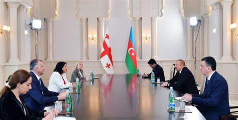 Ilham Aliyev met with Georgian President Salome Zourabichvili ...