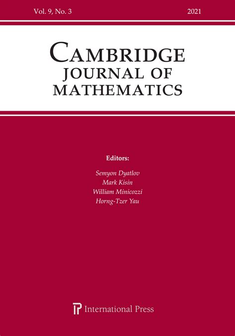 Cambridge Journal of Mathematics