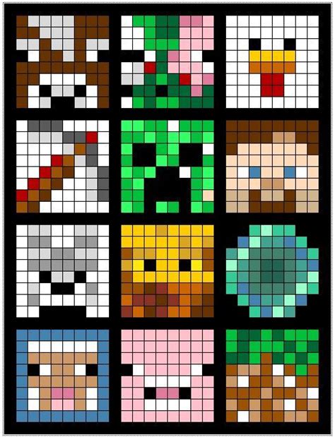 Minecraft Pattern | Minecraft pattern, Minecraft quilt, Minecraft crochet