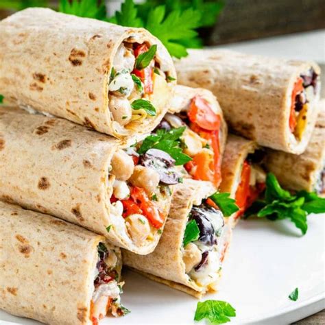 Mediterranean Lavash Wraps - Healthy Seasonal Recipes