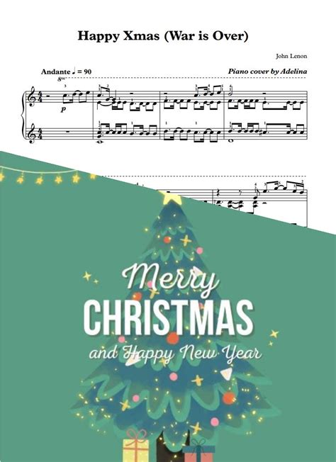 "Happy Xmas" - John Lennon - Piano Sheet Music