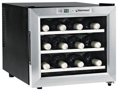 Best Buy: Wine Enthusiast 12-Bottle Wine Refrigerator Black 272 02 13