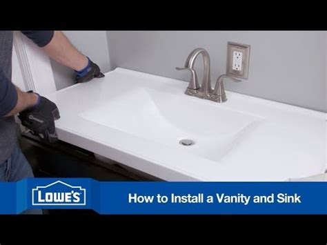 How To Install a Bathroom Vanity - YouTube