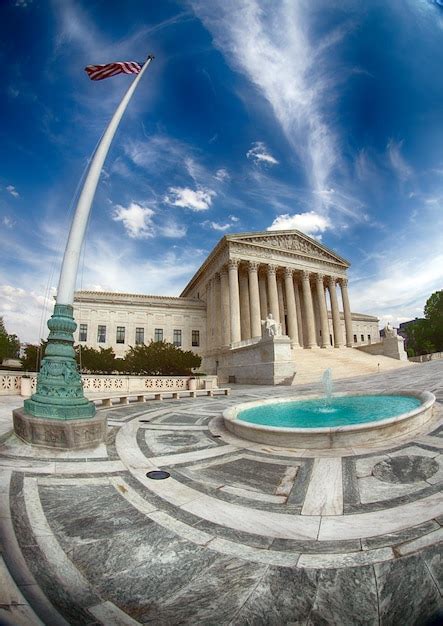 Premium Photo | Supreme court building in washington dc detail