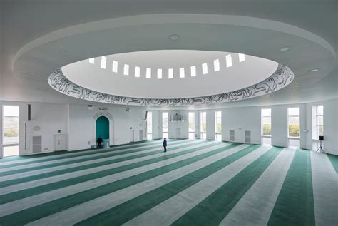 The Baitul Futuh mosque empty at Friday prayer time during first week ...