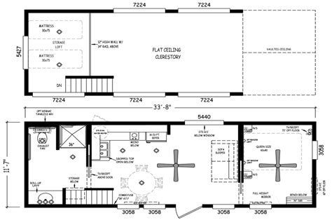 Fresh Aire 11 X 35 Park Model RV Floor Plan | Factory Expo Park Models