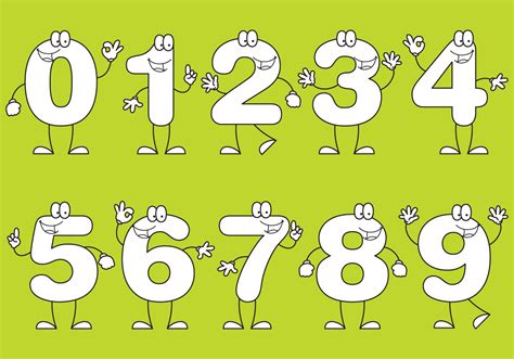 Number Cartoons 99212 Vector Art at Vecteezy