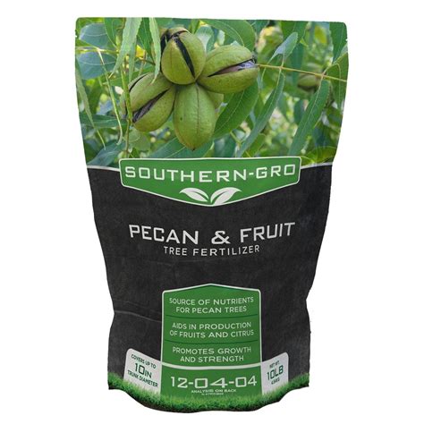 Amazon.com : SouthernGRO Pecan & Fruit Tree Fertilizer 10lb. Bag (12-04 ...