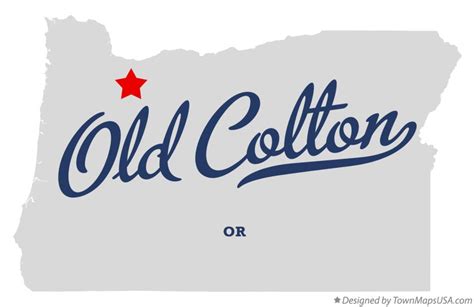 Map of Old Colton, OR, Oregon