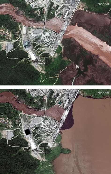 Satellite images show Ethiopia dam reservoir swelling | The Seattle Times