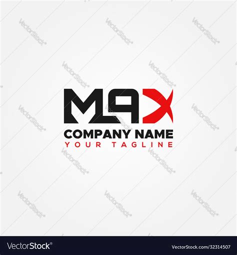 Max logo design for company Royalty Free Vector Image