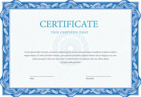 Corporate Bond Certificate Template