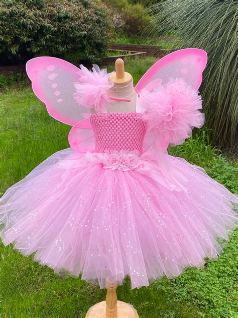 Sparkly Pink Fairy Tutu Dress Fairy Tutu Dress With - Etsy