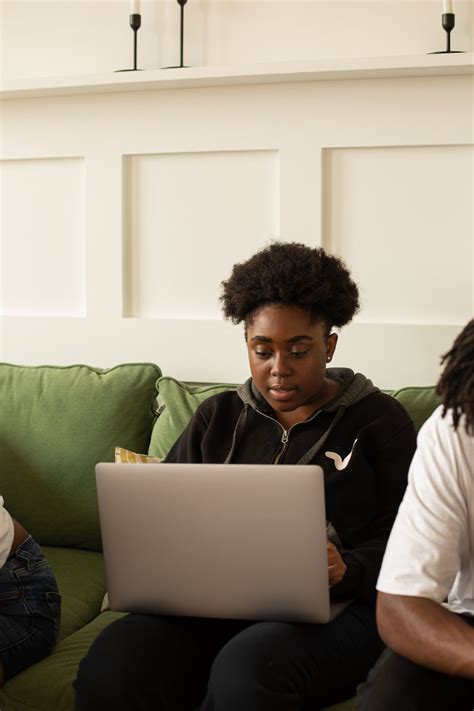 Woman Sitting with Laptop · Free Stock Photo