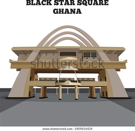 Independence Square Black Star Square Ghana Stock Vector (Royalty Free ...