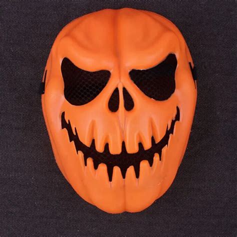 Full Face Scary Haloween Pumpkin Head Mask Cute Felt Halloween Trick or ...