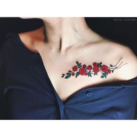 Trace Your Lovely Bones with These Beautiful Collarbone Tattoos ...