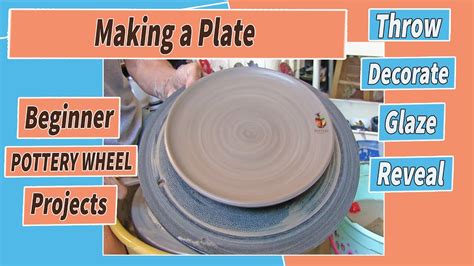 Making A Plate Beginner Pottery Wheel Projects # 12 - YouTube