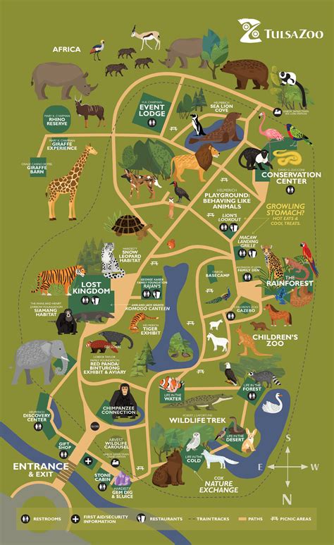 View Zoo Map & Directions | Tulsa Zoo