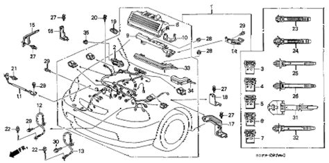 Honda engine wiring harness diagram