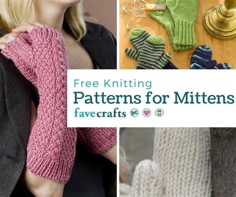 16 Free Knitting Patterns for Mittens | FaveCrafts.com