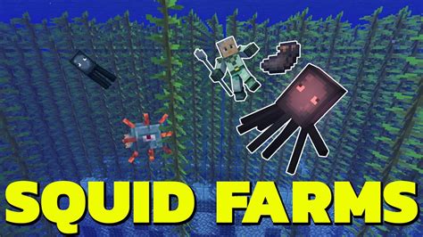 Minecraft Squid Farm Tutorial: Comparing Three Squid Farms (Java 1.17 ...