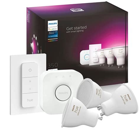 Rent Philips Hue Color GU10 Spotlight Starter Kit from €8.90 per month