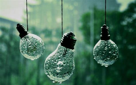 Ray Light Bulb Wallpaper HD For PC Computer | Rain wallpapers ...