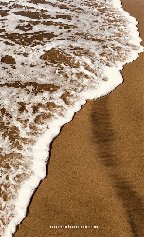 10 Aesthetic Brown Wallpapers : Sea Foam & Brown Sand Wallpaper I Take ...