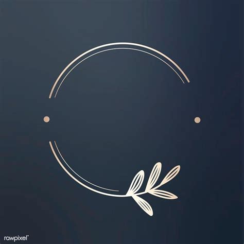 Round floral design logo vector | premium image by rawpixel.com / wan ...