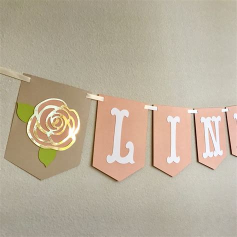 Custom Name banner for girls of all ages. I'm loving this girly chic ...