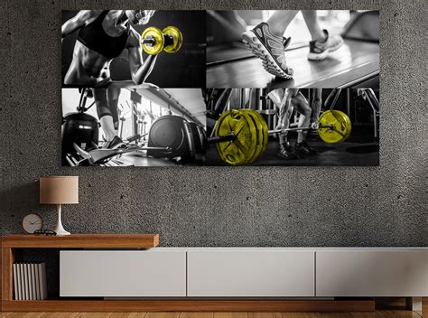 Gym Canvas Motivational Wall Art Sport Art Decor Fitness - Etsy