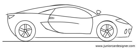 Car Drawing Tutorial: Sports Car Side View Car Drawing Easy, Cool Car ...