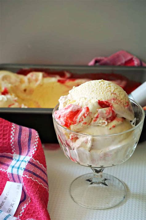 Clotted Cream and Raspberry Ripple Ice Cream - My Gorgeous Recipes