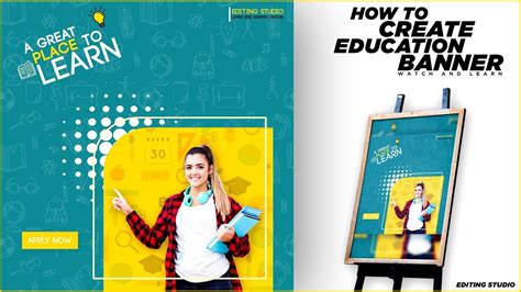 Education Banner Design in Photoshop CC | School College Banner Design ...