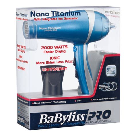 BaByliss Pro Nano Titanium Hair Dryer | Babyliss pro nano titanium ...