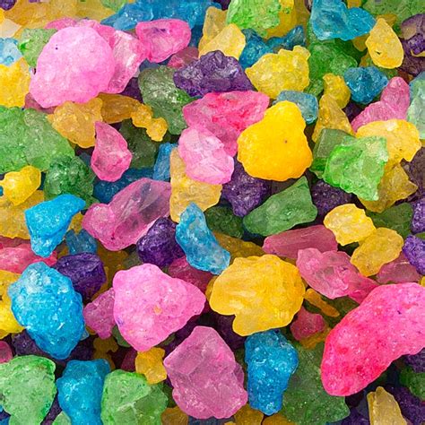 Colorful Rainbow Rock Candy Crystals • Rock Candy & Sugar Swizzle ...