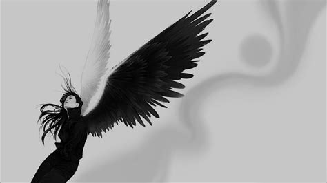 Wallpaper : drawing, angel wings, wing, sketch, black and white ...