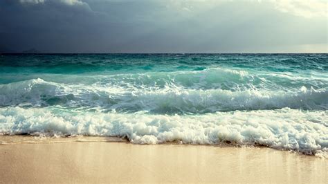 fresh, And, Beautiful, Blue, Sea, Waves Wallpapers HD / Desktop and ...