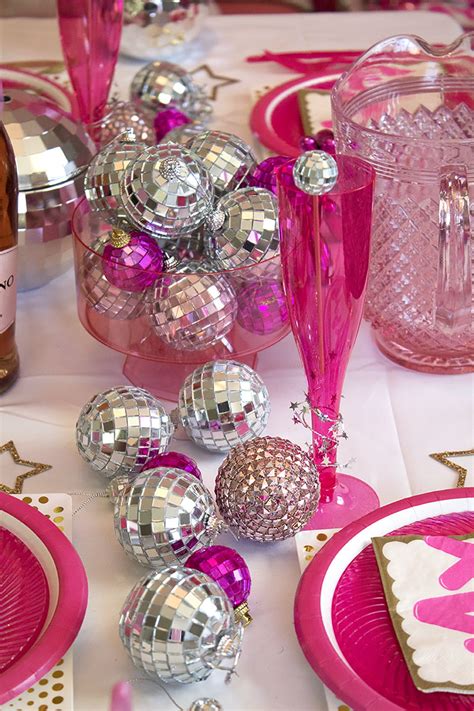 Pink Disco Ball New Year's Eve Party — Party HarDIY | Disco party ...