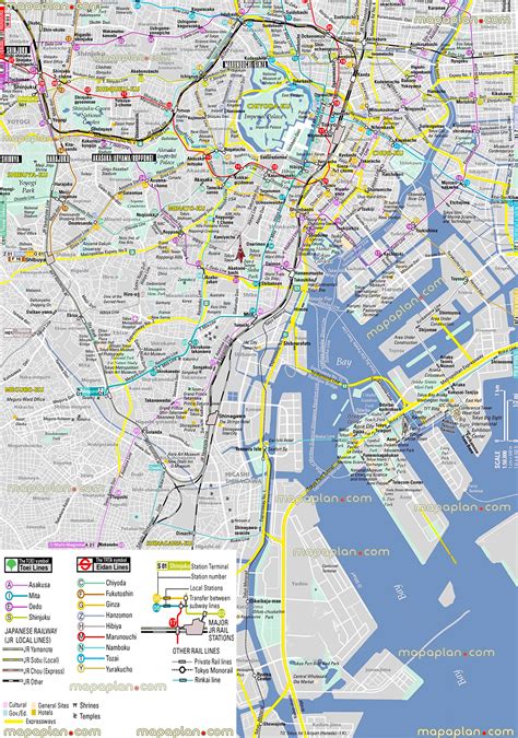 Printable Map Of Tokyo Attractions